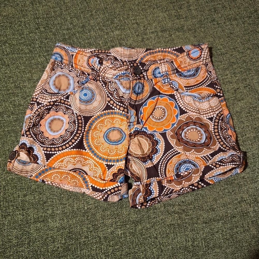 Gap Women's Multicolor Patterned Cargo Shorts - image 1